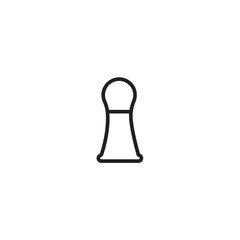 Sticker - chess icon isolated on white background