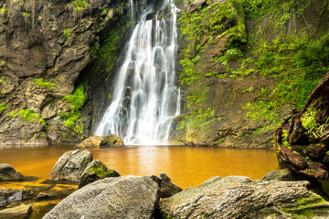 Namtok (Waterfall) Khlong Lan in Khlong Lan National Park, Kamphaeng Phet, Thailand