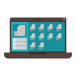 © Grgroup - laptop computer with documents admin
