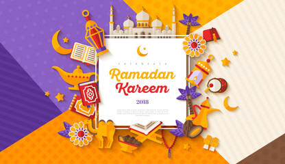 Wall Mural - Ramadan Kareem concept