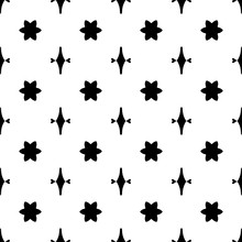 Seamless Pattern In A Black - White Colors