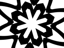 Decorative Pattern In A Black - White Colors