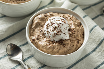 Canvas Print - Homemade Sweet Chocolate Mousse