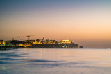 Fototapeta  - Old town of Jaffa on sunset.