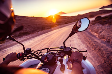 Wall Mural - Motorbike travels