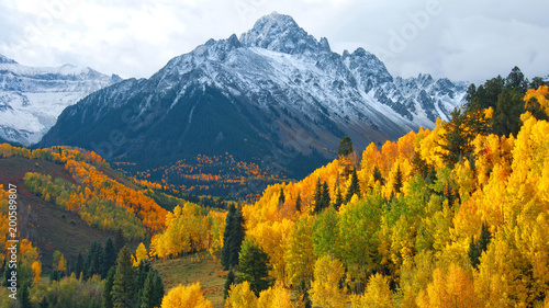 Foto-Schiebegardine mit Schienensystem - Mount Sneffels In Autumn (von John Hoffman)