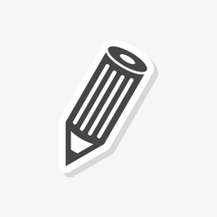 Sticker - Pencil sticker, simple vector icon