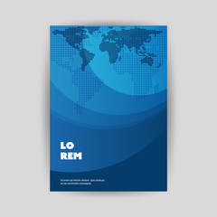 Wall Mural - modern style flyer or cover design for your business - applicable for reports, presentations, placar