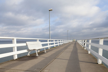 Wall Mural - Seebrücke, Timmendorfer Strand,  Ostseeküste,  Lübecker Bucht, Schleswig-Holstein, Deutschland, Europa