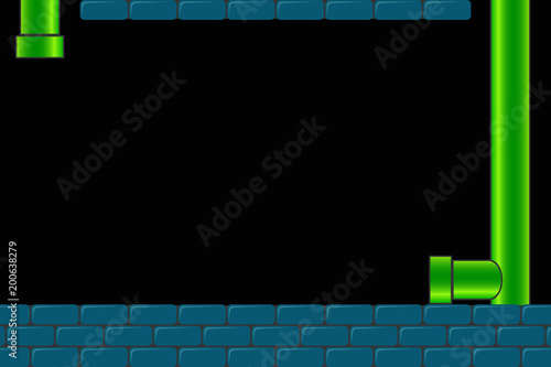 Photo  Old arcade video game background