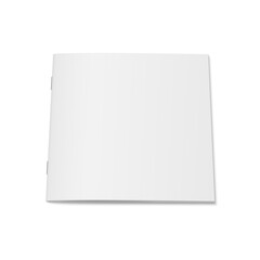 Aufkleber - Vector white mock up of magazine isolated.