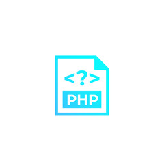 Poster - PHP code vector icon