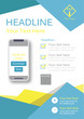 © yannydsn - Poster flyer pamphlet brochure cover design layout  for application template download in A4 size