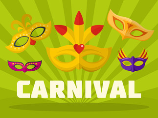 Sticker - Music carnival logo. Flat illustration of music carnival vector logo for web