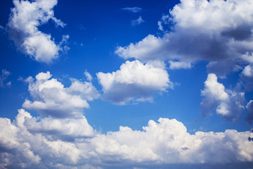 white clouds on blue sky background