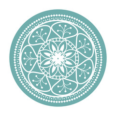 Poster - colorful and circular mandala mandala vector illustration design