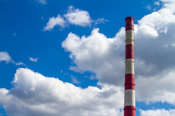 CHP pipe against the sky.