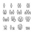 © Maksim - Vector image set of family line icons.
