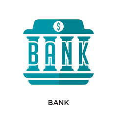 bank logo images isolated on white background for your web, mobile and app design