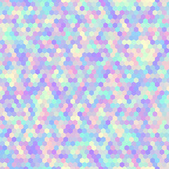 Fototapete - Blurred background. Geometric abstract pattern in low poly style. Seamless pattern. Holographic colors. Vector image.