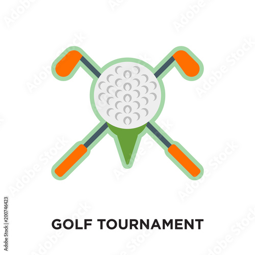 Golf Tournament Logo Isolated On White Background For Your Web Mobile And App Design Stock Vector Adobe Stock