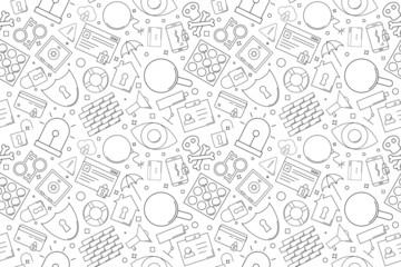 Sticker - Vector security pattern. Security seamless background	