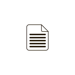 Sticker - document icon. sign design