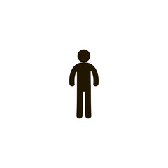 Poster - man icon. sign design