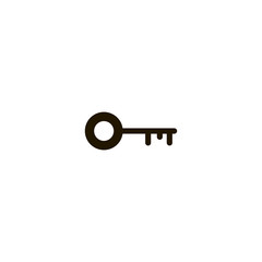 Canvas Print - key icon. sign design