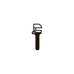 Poster - wrench icon. sign design