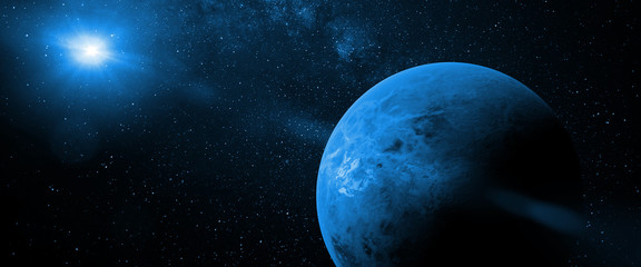 Wall Mural - planet venus in front of the bright sun