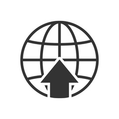Wall Mural - the globe icon. globe symbol. flat vector illustration