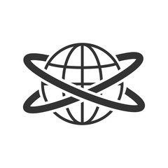 Wall Mural - the globe icon. globe symbol. flat vector illustration