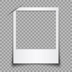 Fototapete - Empty white photo frame - stock vector