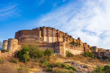 Fototapete - Mehrangarh fort in Jodhpur, Rajasthan, India.
