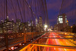 Lights of Manhattan from Brooklyn Bridge, NYC