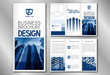 © PX Media - Business trifold brochure template - modern office buildings/ skyscrapers.