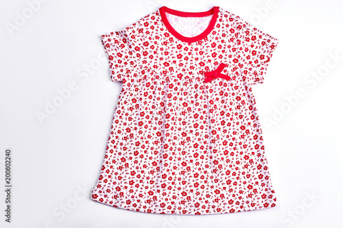 white dress with small flowers