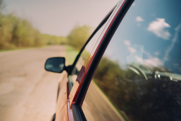 Wall Mural - car window nature summer sunny