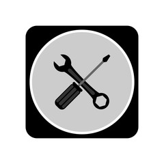 Screwdriver icon. Vector Illustration