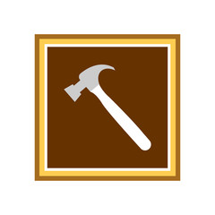 Hammer icon. Vector Illustration