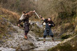 © Brambilla Simone - Two viking warriors duel with the sword on the bank of the river