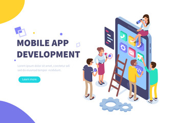 Wall Mural - mobile app development