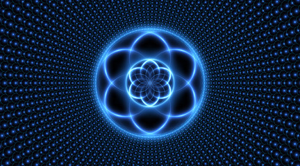 sacred geometry, abstract glowing background. vector digital graphic for brochure, website, flyer, p