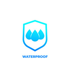 Poster - waterproof icon, water resistant vector