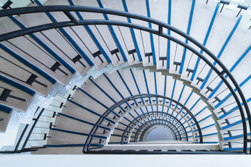 Wall Mural - simple modern semicircle staircase