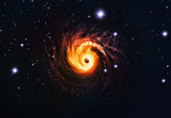 Wall Mural - galaxy and starlit sky, 3d rendering