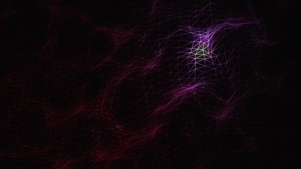 abstract polygonal space low poly dark background with connecting dots and lines. abstract cg polygo