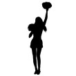 © zolotons - isolated, icon, silhouette girls cheerleaders