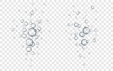 Water Bubbles Vector Illustration. Abstract Bubbles. Transparent Background With Bubbles